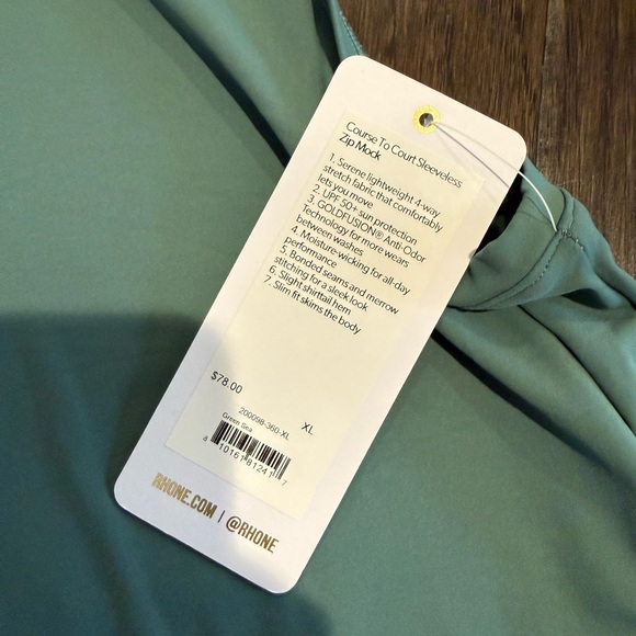 RHONE Teal Sleeveless Top - Picture 7 of 9